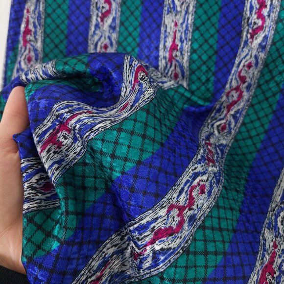 Vintage Retro Tie Neck Secretary Blouse - Picture 4 of 8